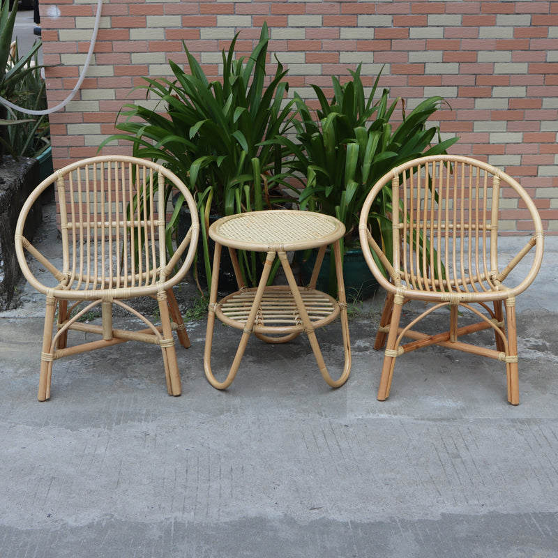 Contemporary Outdoor Bistro Table Set 1/2/3 Pcs Wicker Bistro Set