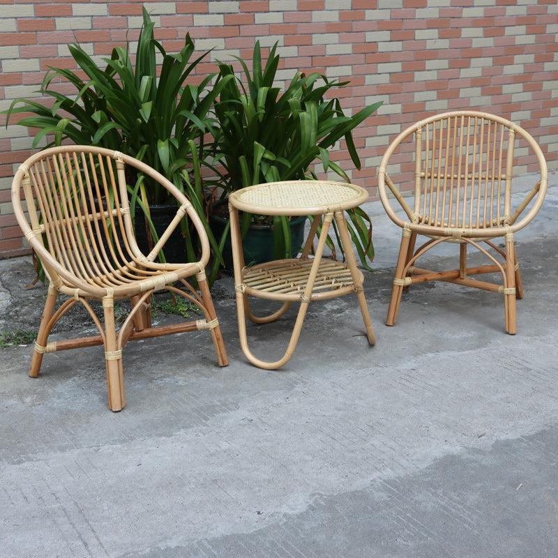 Contemporary Outdoor Bistro Table Set 1/2/3 Pcs Wicker Bistro Set