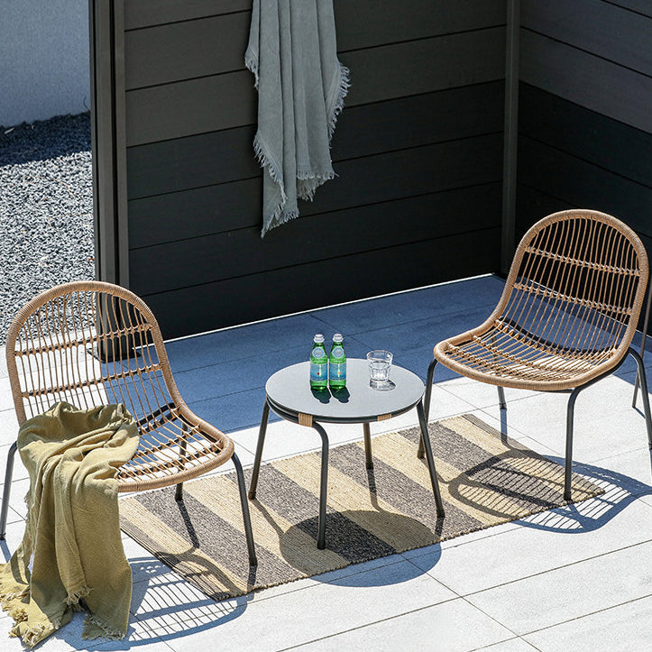 Modern Style Bistro Set Wicker Round 2/3 Pieces Bistro Table Set