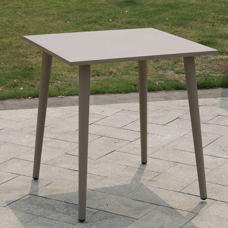 Boho Style Gray Dining Set Metal 1/5 Pieces Water Resistant Dining Set