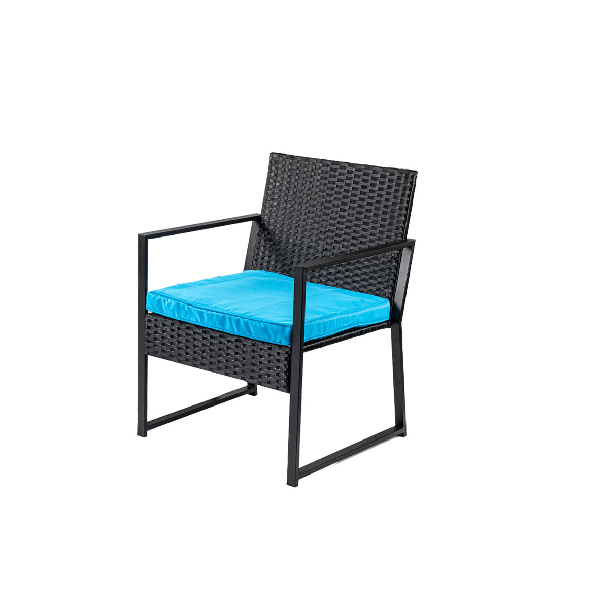 Modern Style Bistro Table Set Wicker 3 Pieces Bistro Table Set