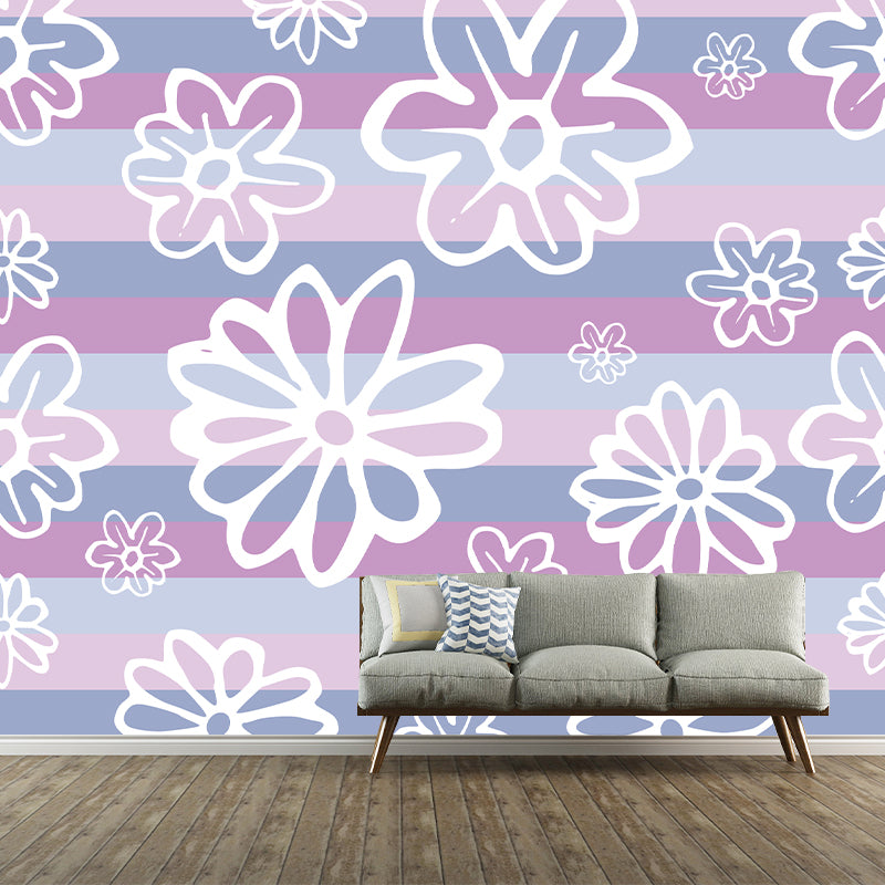 Plant Illustration Wall Mural Wallpaper Modern Style Bedroom Wall Mural