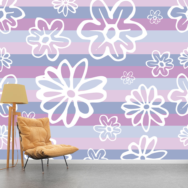 Plant Illustration Wall Mural Wallpaper Modern Style Bedroom Wall Mural
