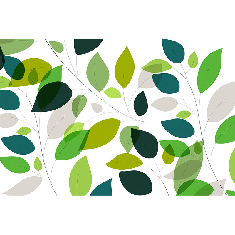 Environmental Wall Mural Wallpaper Plants Illustration Living Room Wall Mural