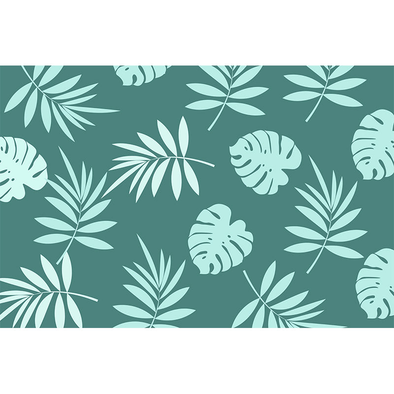 Plant Illustration Mildew Resistant Wallpaper Sleeping Room Wall Mural