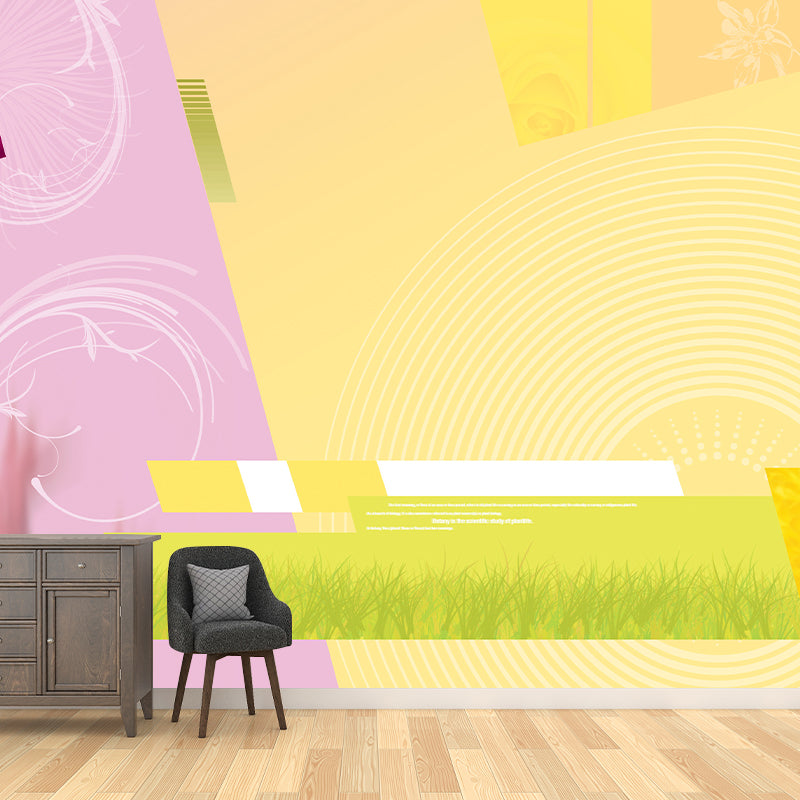 Modern Style Illustration Mural Wallpaper Abstract Indoor Wall Mural