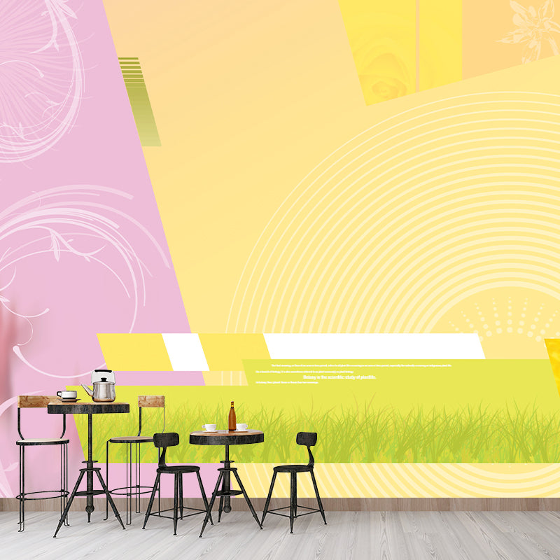 Modern Style Illustration Mural Wallpaper Abstract Indoor Wall Mural