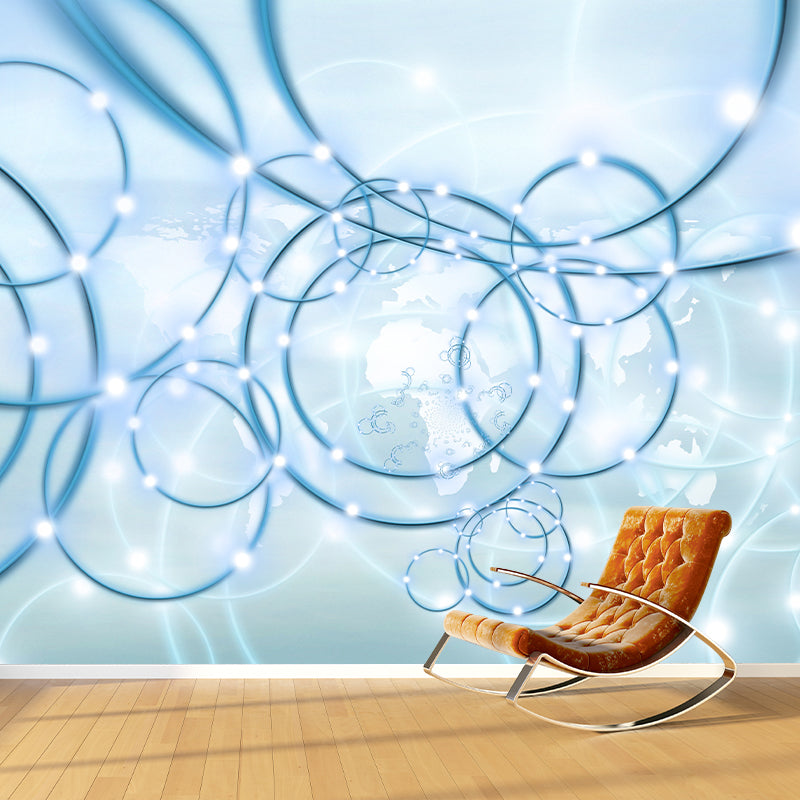 Illustration Mural Wallpaper Abstract Geometry Environment Friendly Bedroom Wall Mural