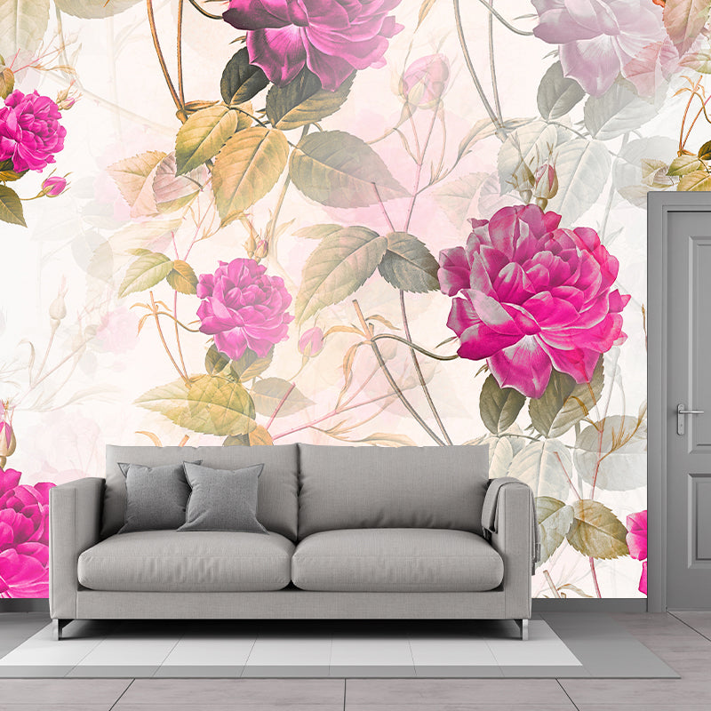 Decorative Wall Mural Wallpaper Plant Sitting Room Wall Mural