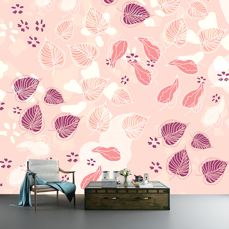 Illustration Wall Mural Wallpaper Plant Sitting Room Wall Mural