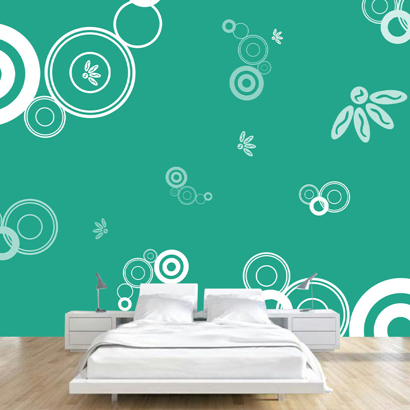 Geometry Illustration Mural Mildew Resistant Wallpaper Sleeping Room Wall Mural