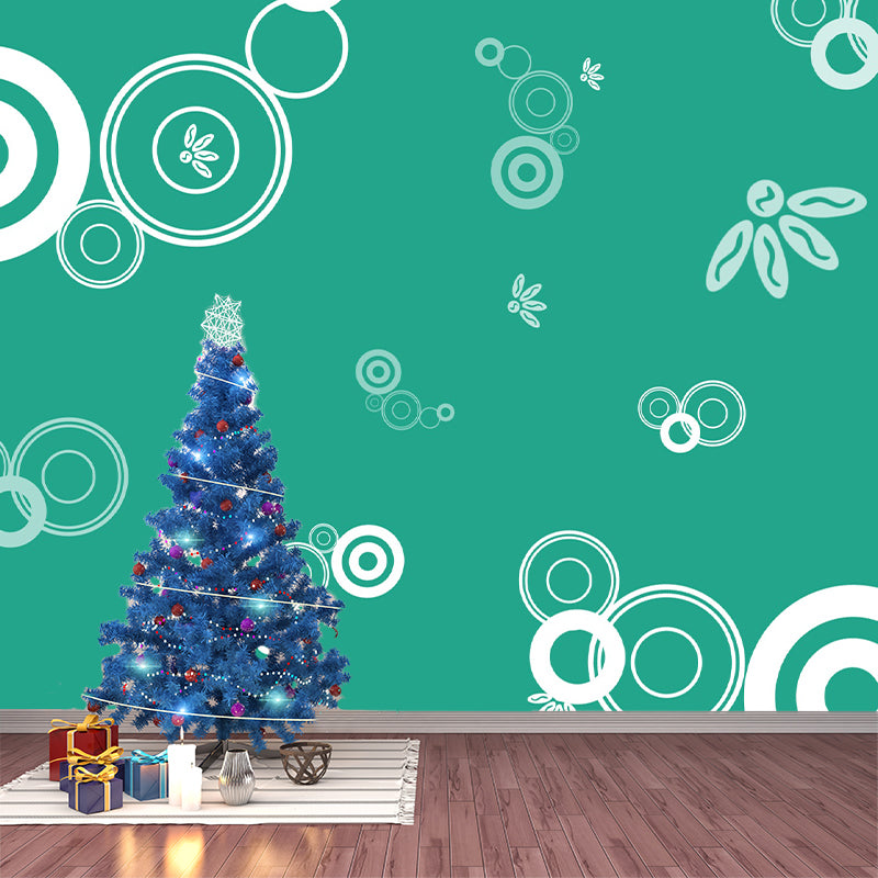 Geometry Illustration Mural Mildew Resistant Wallpaper Sleeping Room Wall Mural