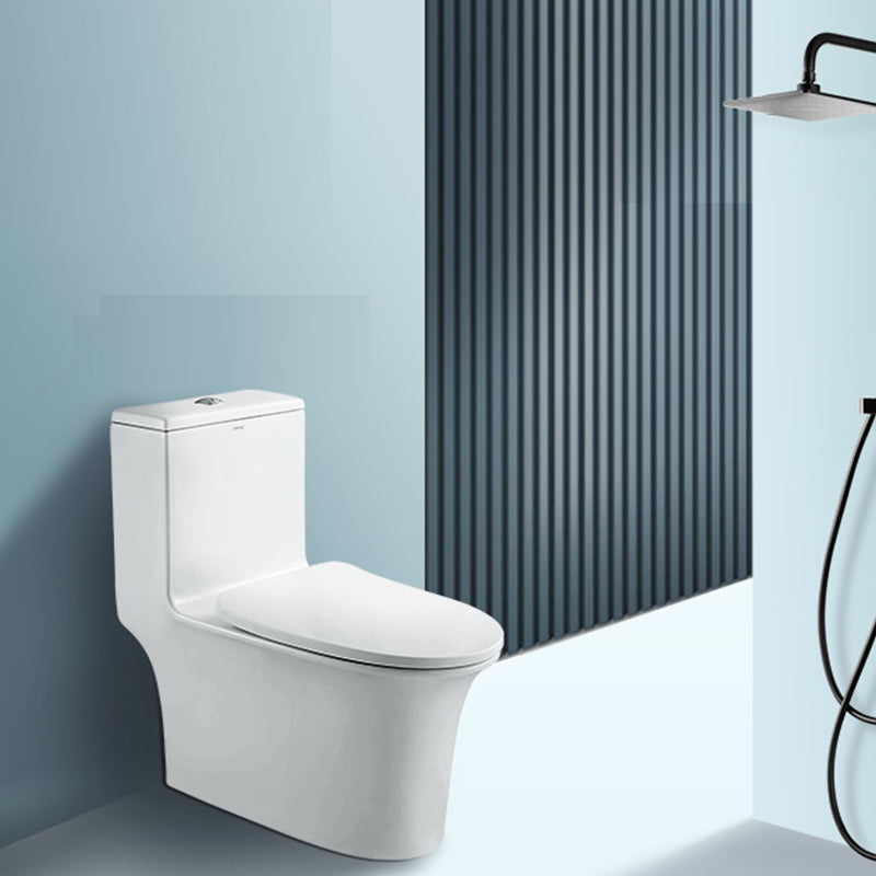 Traditional Flush Toilet Floor Mounted One-Piece Toilet Porcelain Urine Toilet