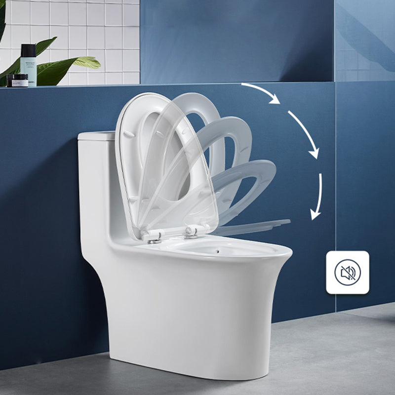 Traditional Flush Toilet Floor Mounted One-Piece Toilet Porcelain Urine Toilet