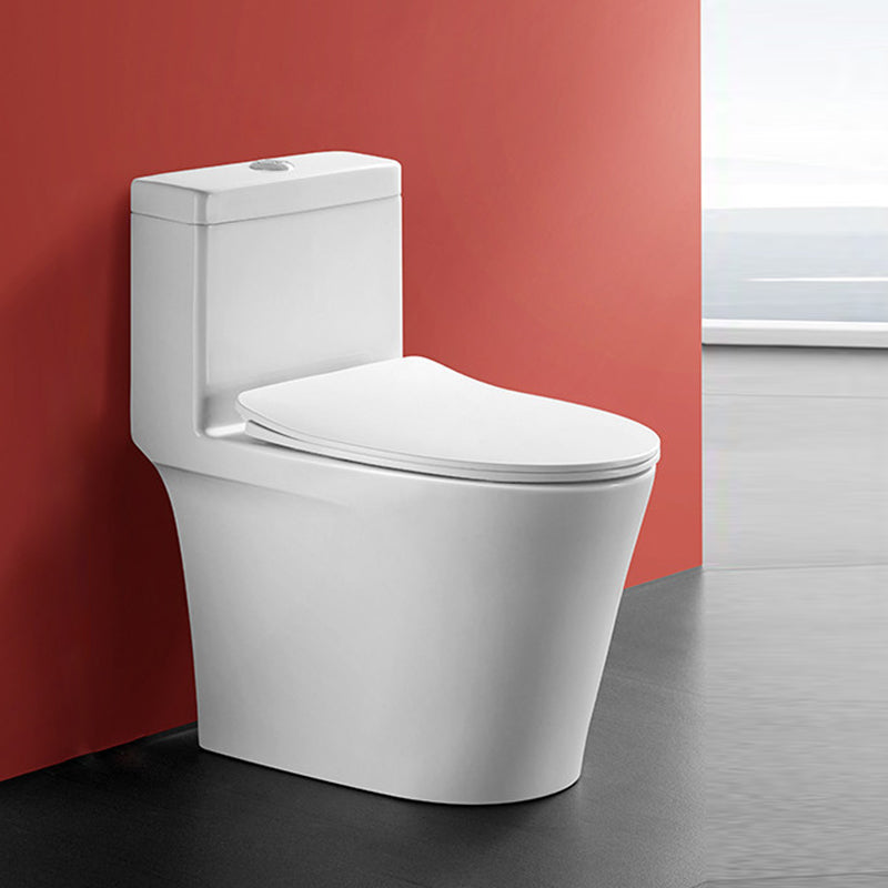 Traditional Flush Toilet Floor Mounted One-Piece Toilet Porcelain Toilet Bowl