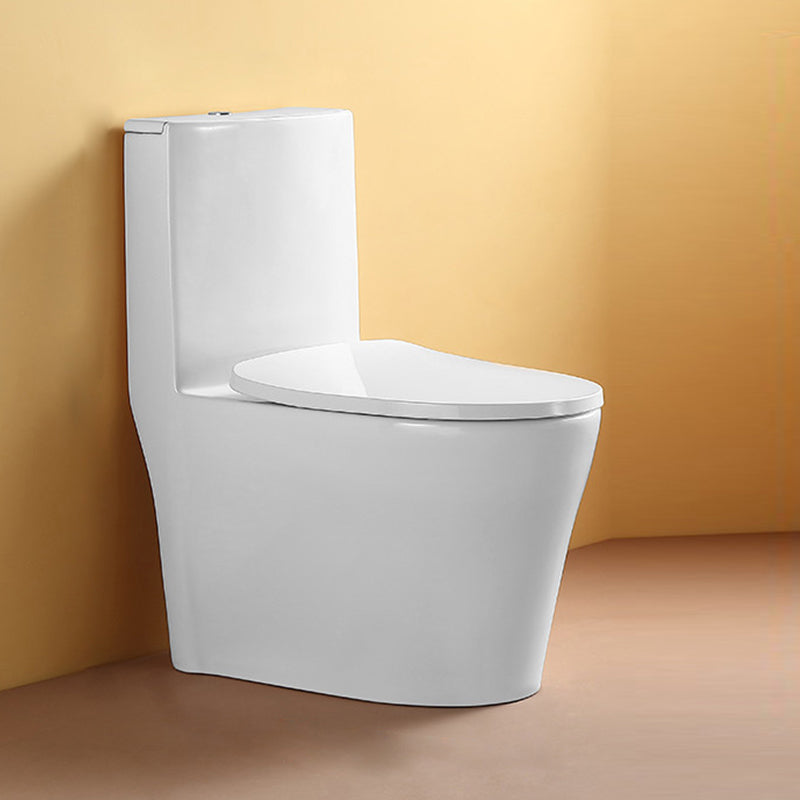 Traditional Flush Toilet Floor Mounted One-Piece Toilet Porcelain Toilet Bowl