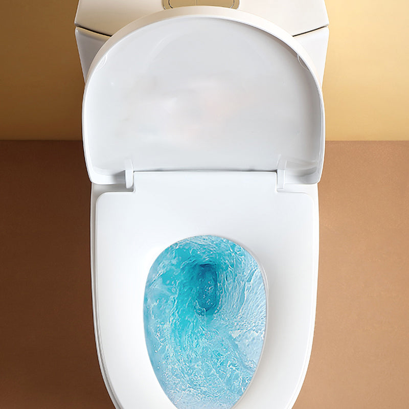 Traditional Flush Toilet Floor Mounted One-Piece Toilet Porcelain Toilet Bowl