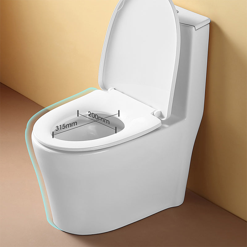 Traditional Flush Toilet Floor Mounted One-Piece Toilet Porcelain Toilet Bowl