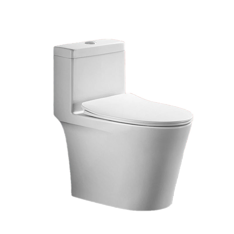 Traditional Flush Toilet Floor Mounted One-Piece Toilet Porcelain Toilet Bowl
