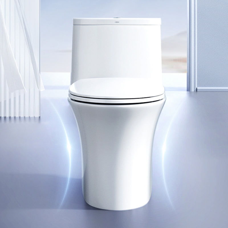 Traditional All-In-One Flush Toilet Floor Mounted Porcelain Toilet Bowl