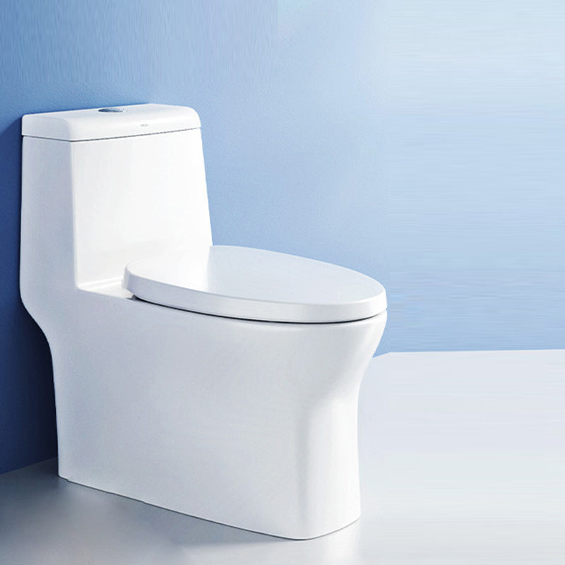 Traditional All-In-One Flush Toilet Floor Mounted Porcelain Toilet Bowl