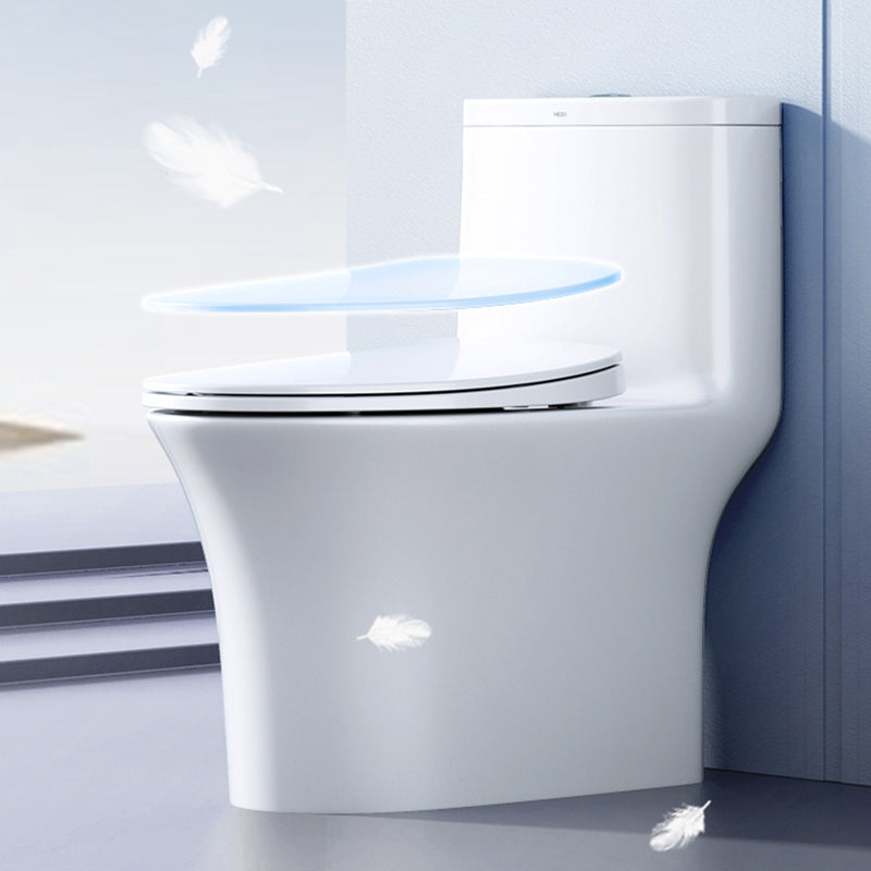 Traditional All-In-One Flush Toilet Floor Mounted Porcelain Toilet Bowl