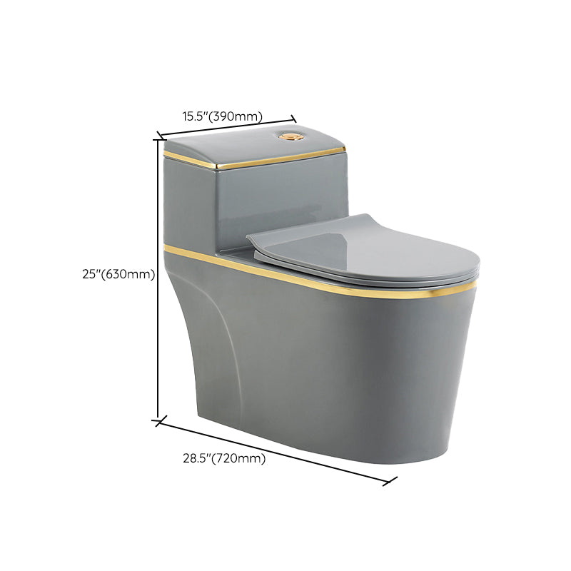 Traditional Toilet Bowl Floor Mounted One-Piece Toilet Porcelain Urine Toilet