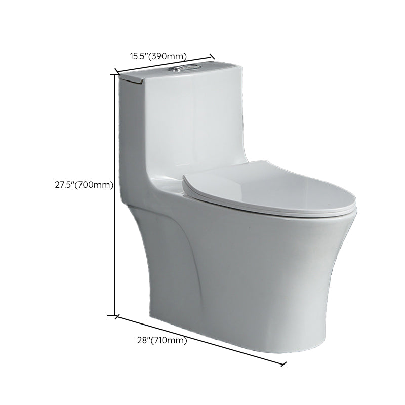 Modern 1-Piece Flush Toilet Floor Mount Urine Toilet for Washroom