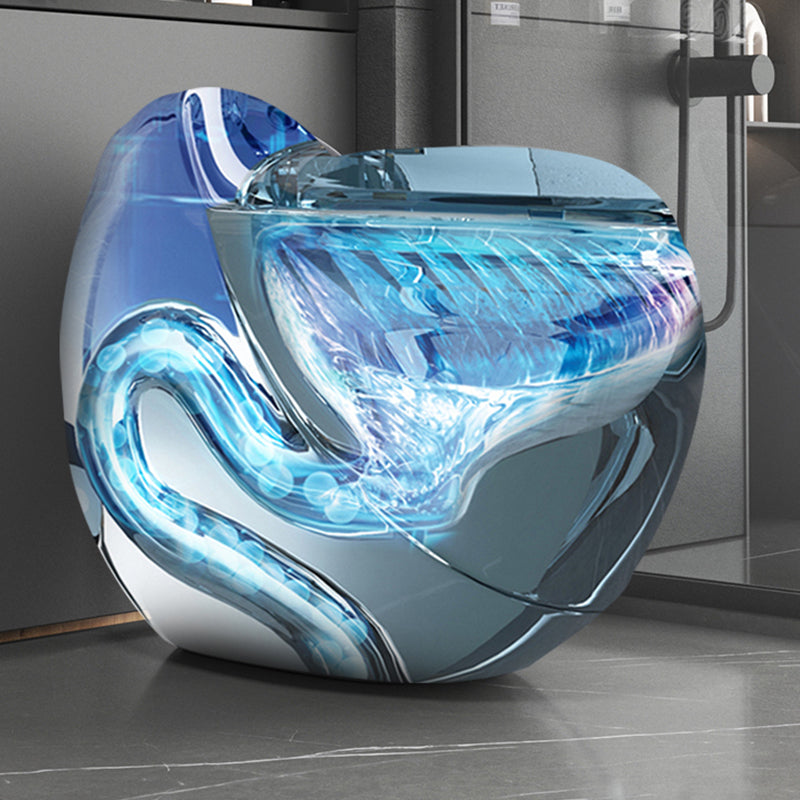 Contemporary Skirted Toilet Bowl One Piece Urine Toilet with Seat