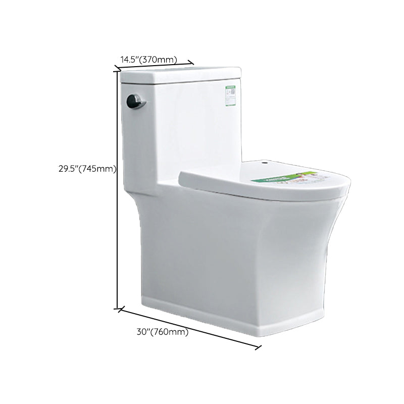 Modern One Piece Flush Toilet Floor Mount Urine Toilet for Bathroom