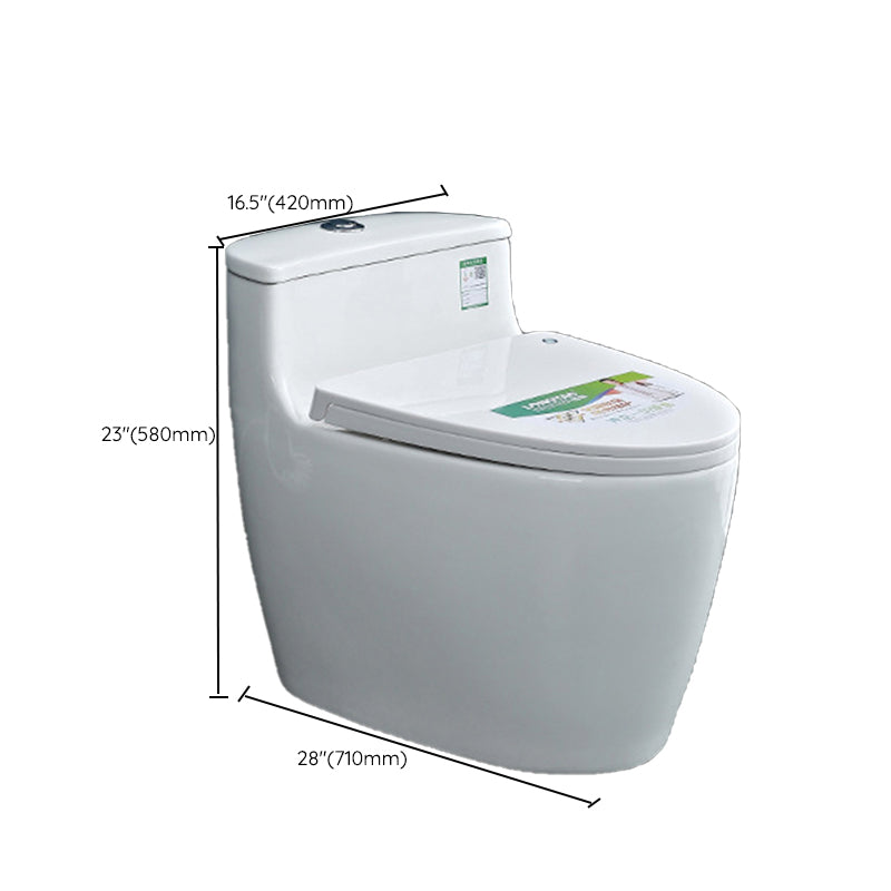 Modern One Piece Flush Toilet Floor Mount Urine Toilet for Bathroom