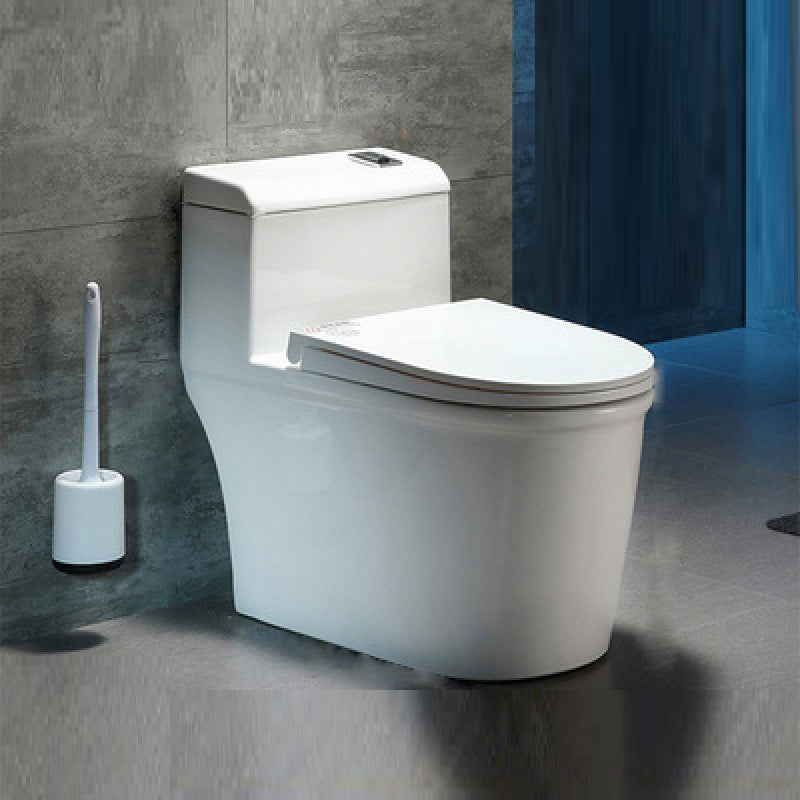 Traditional All-In-One Flush Toilet Floor Mounted Porcelain Siphon Jet Toilet