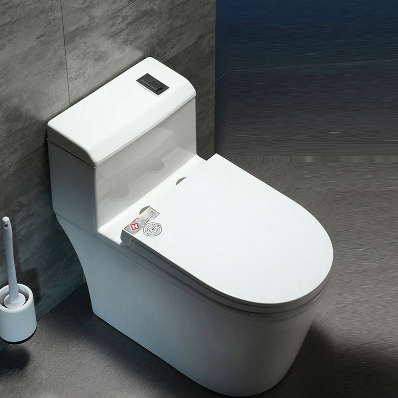 Traditional All-In-One Flush Toilet Floor Mounted Porcelain Siphon Jet Toilet