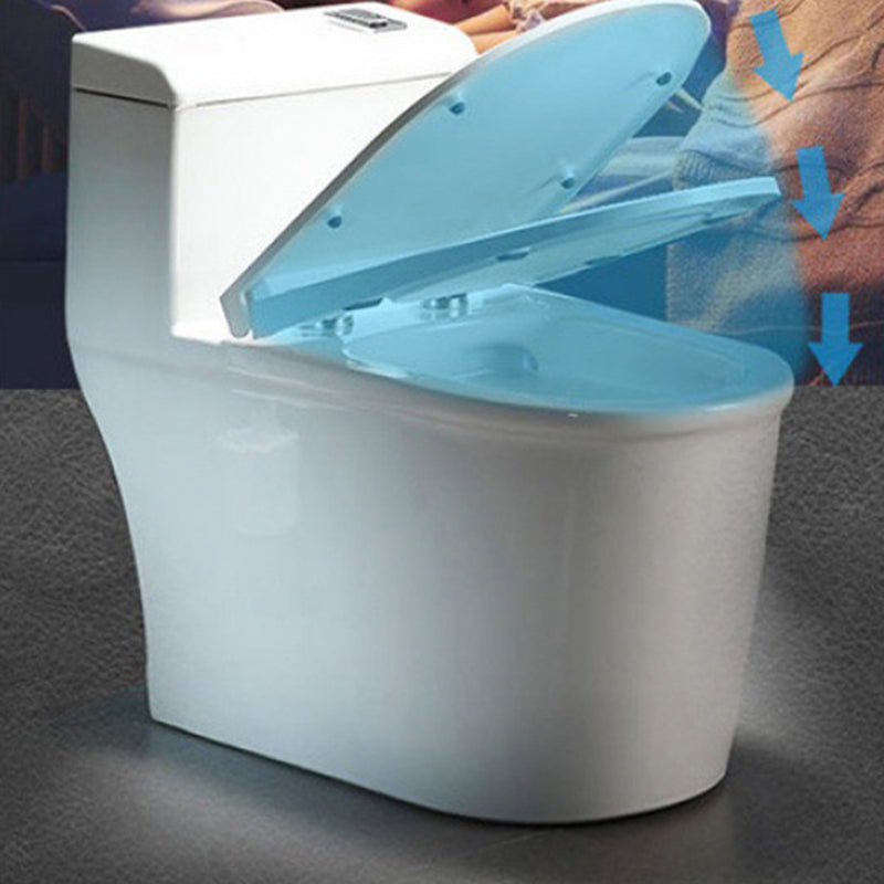 Traditional All-In-One Flush Toilet Floor Mounted Porcelain Siphon Jet Toilet