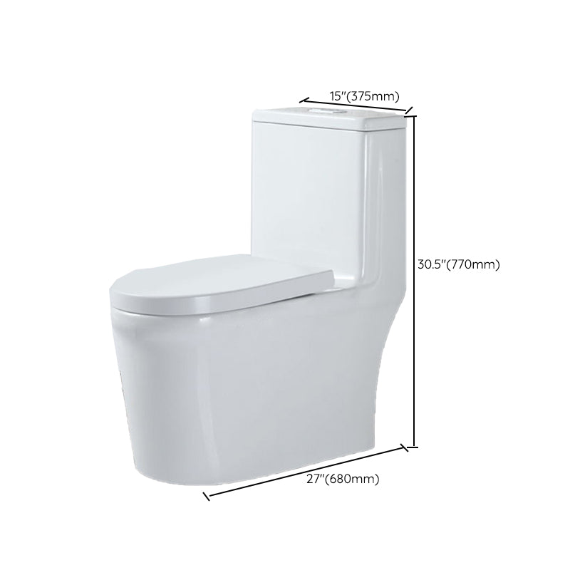 Modern One-Piece Flush Toilet Floor Mount Urine Toilet for Washroom