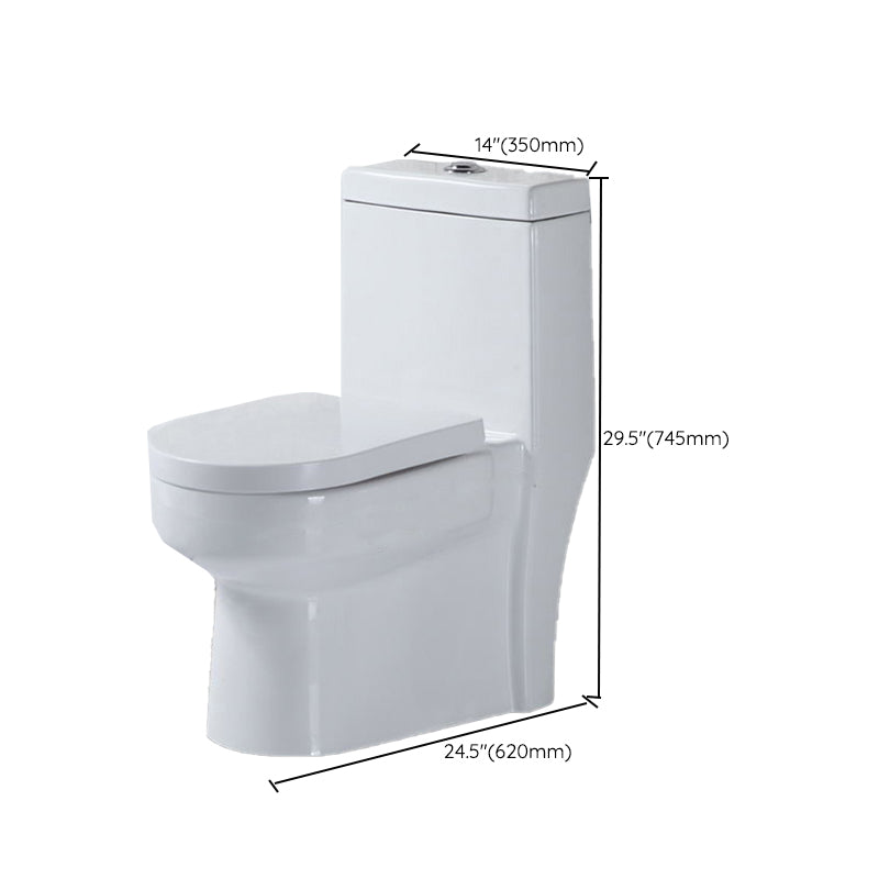Modern One-Piece Flush Toilet Floor Mount Urine Toilet for Washroom