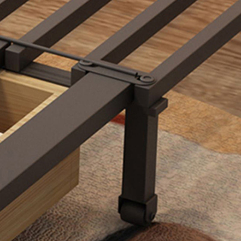 Scandinavain Futon Sofa Bed Faux Leather Storage Futon with Mattress