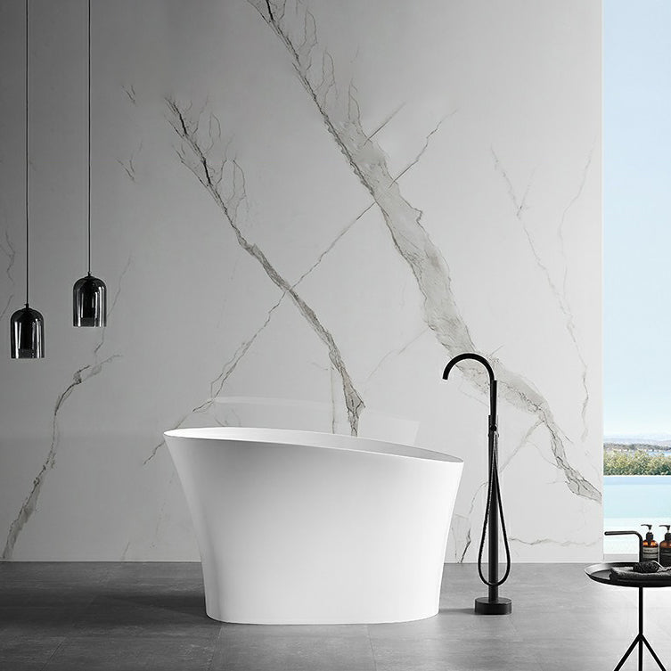 Stone Single Slipper Bathtub Antique Finish Freestanding Bath Tub