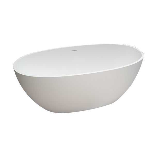 Modern Stone Oval Bathtub Antique Finish Freestanding Bath Tub