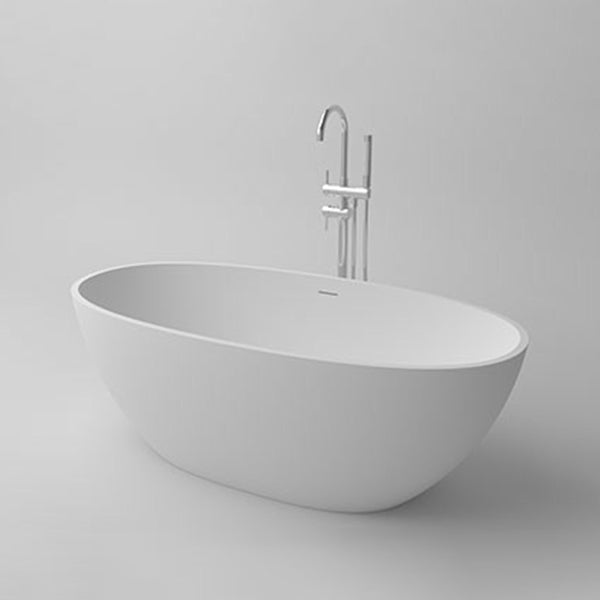 Modern Stone Oval Bathtub Antique Finish Freestanding Bath Tub