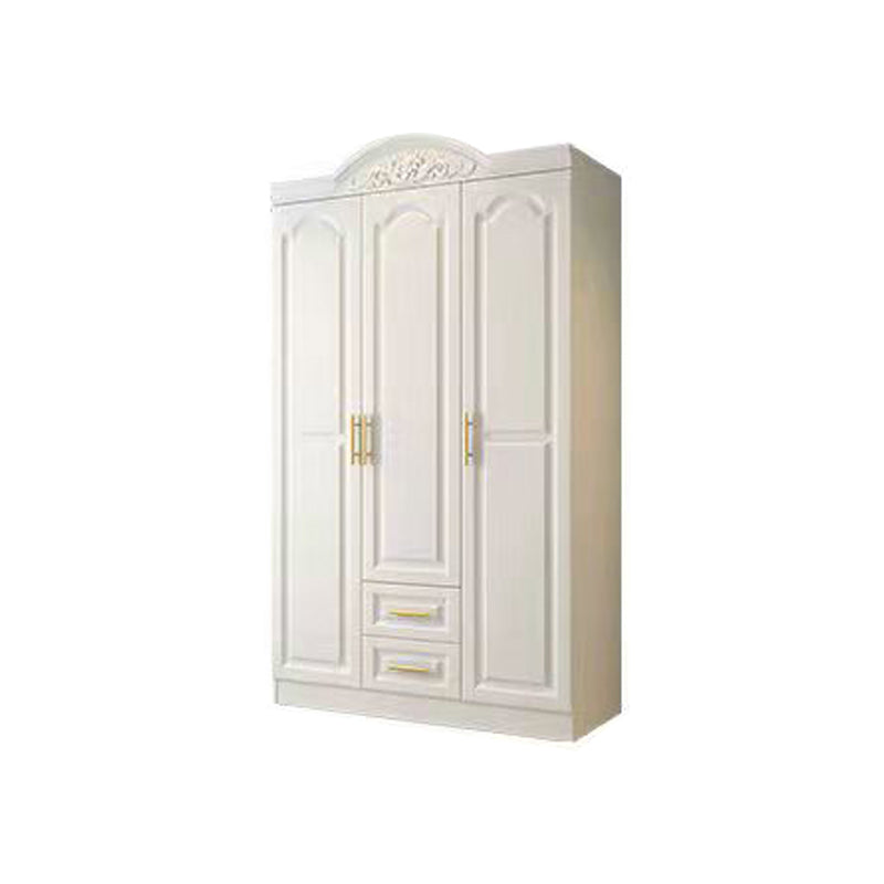 White Wood Wardrobe Armoire French Country Wardrobe Closet for Home