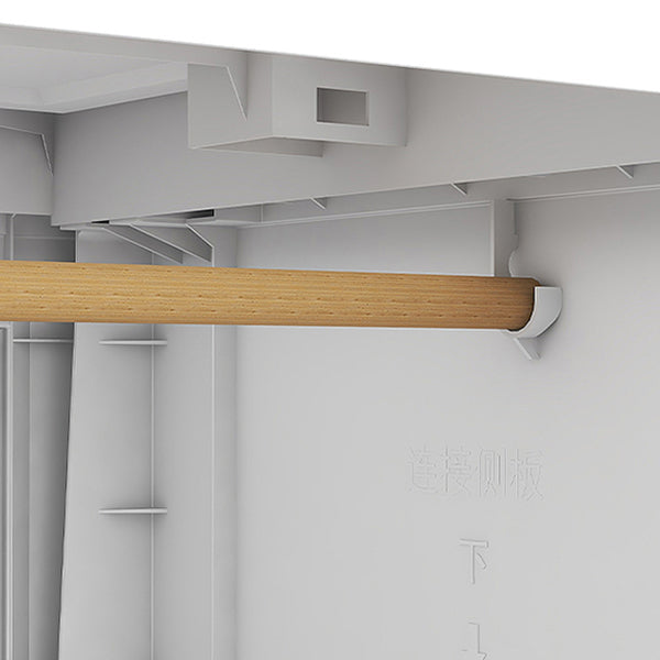 Hinged Wardrobe Cabinet Modern Plastic Storage Cabinet for Bedroom