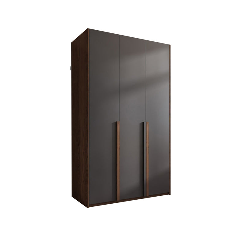 Hinged Wooden Wardrobe Closet with Drawer Modern Storage Cabinet