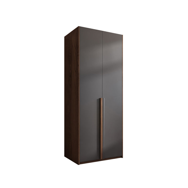 Hinged Wooden Wardrobe Closet with Drawer Modern Storage Cabinet