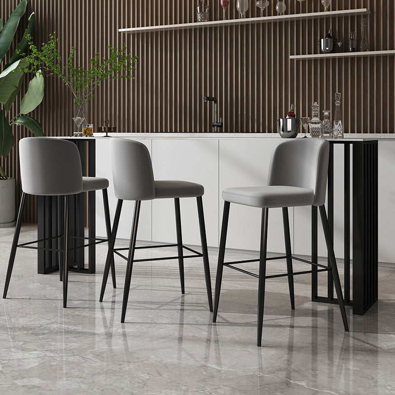 Contemporary Style Rectangle Bar Table Stone Double Pedestal Bar Dining Table for Home