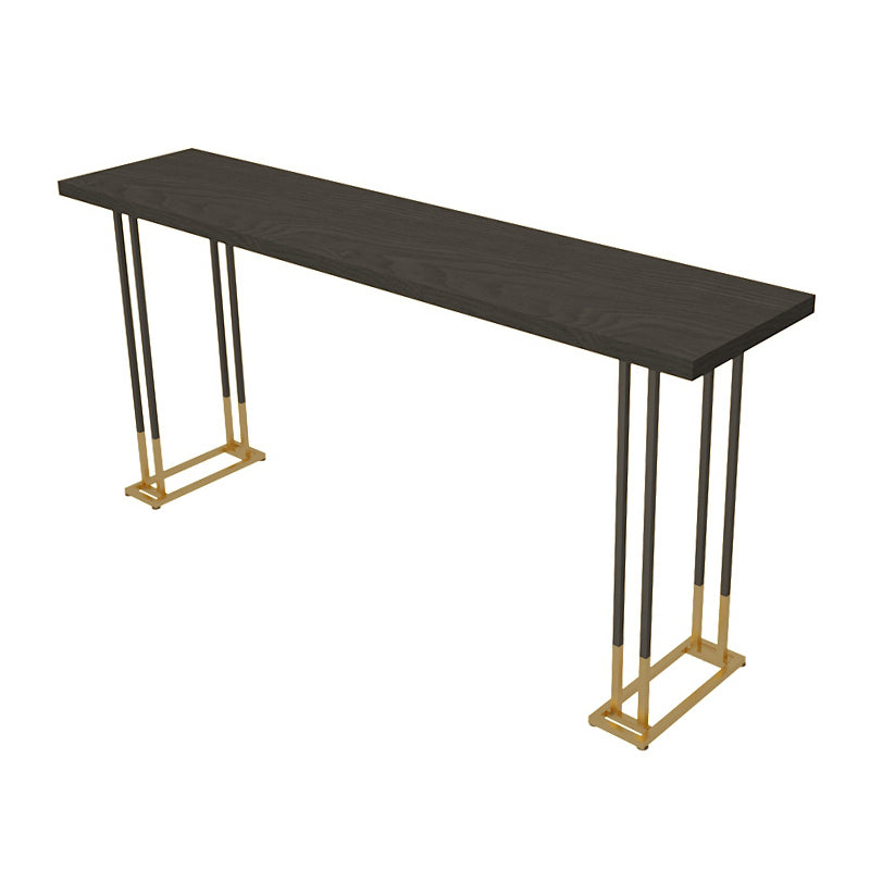 Industrial Bar Table Set 1/4 Pcs Solid Wood Bar Table with Upholstered Bar Stools