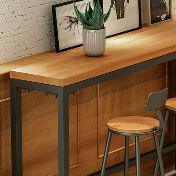 Solid Wood Bar Table Set 1/4/6/7 Pcs Industrial Bar Table and Stools