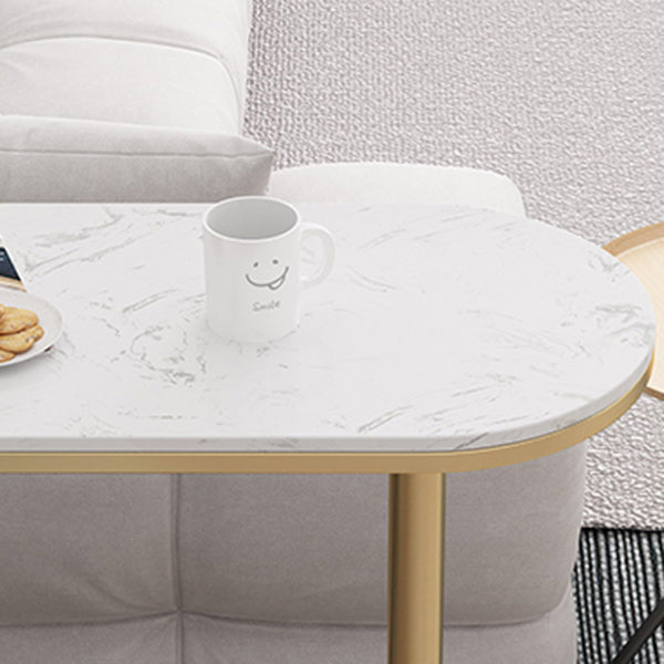 Modern 1/3 Pieces Bar Table Set Stone Counter Table with High Stools for Cafe Living Room