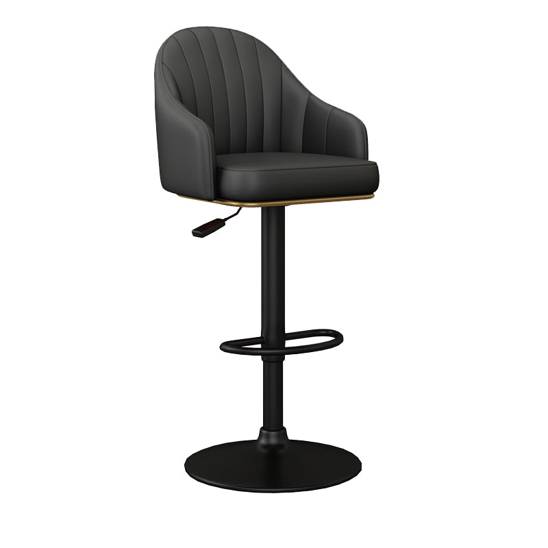 Industrial Backrest Bar Stool Adjustable Counter Stool for Hone