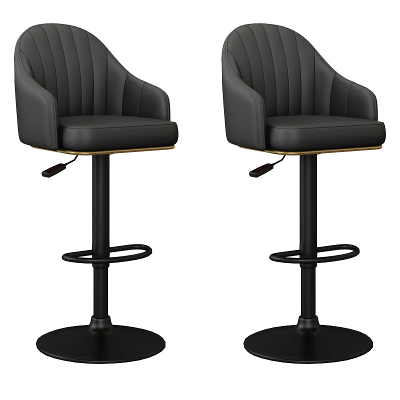 Industrial Backrest Bar Stool Adjustable Counter Stool for Hone